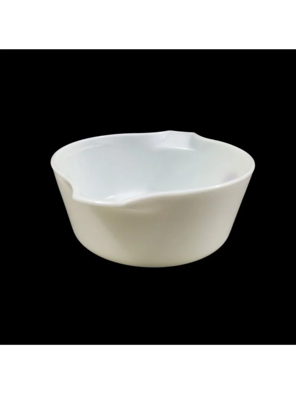Vtg Pyrex Moon Deco 475-B 2.5 Quart Mixing Casserole Dish White Red Dot No Lid